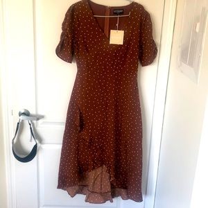 MIDI short sleeve dress. Kittenish. Size M.